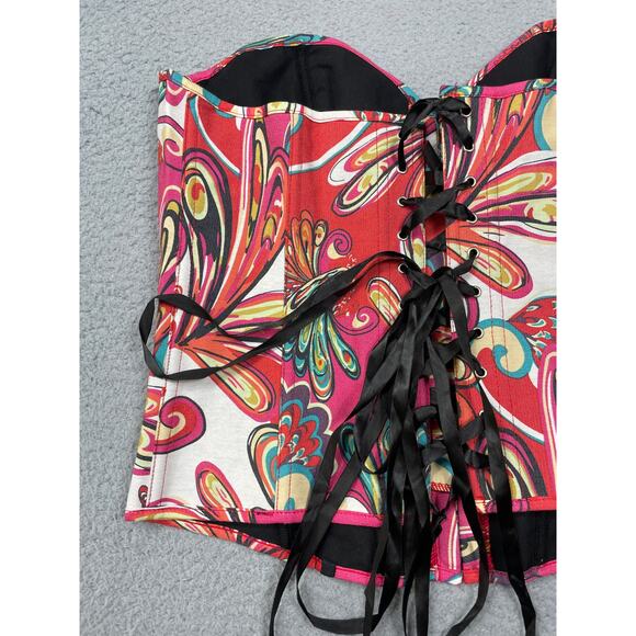 Alivila. Y Womens Size XXL Printed Corset Top NWT - Picture 11 of 11